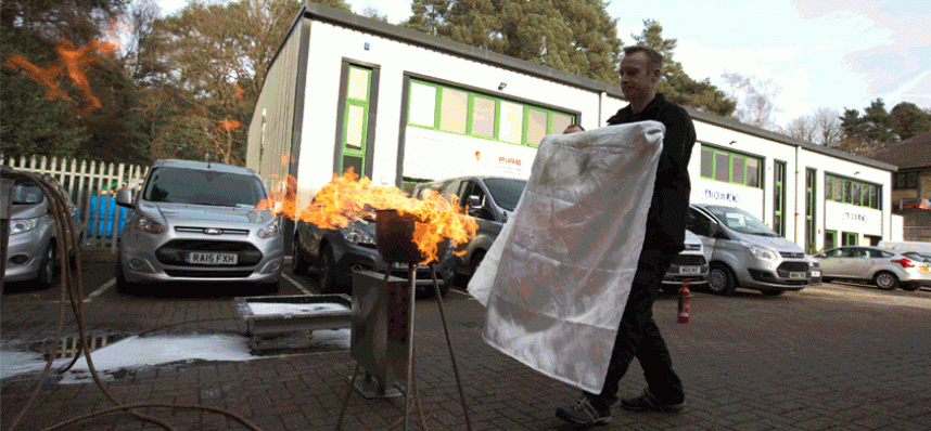 European safety notice issued for Fire Blanket