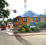 Fire on the Highview estate in Borden